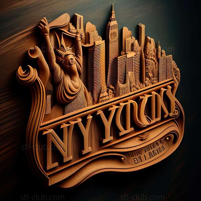 3D model New Yorkd New York (STL)